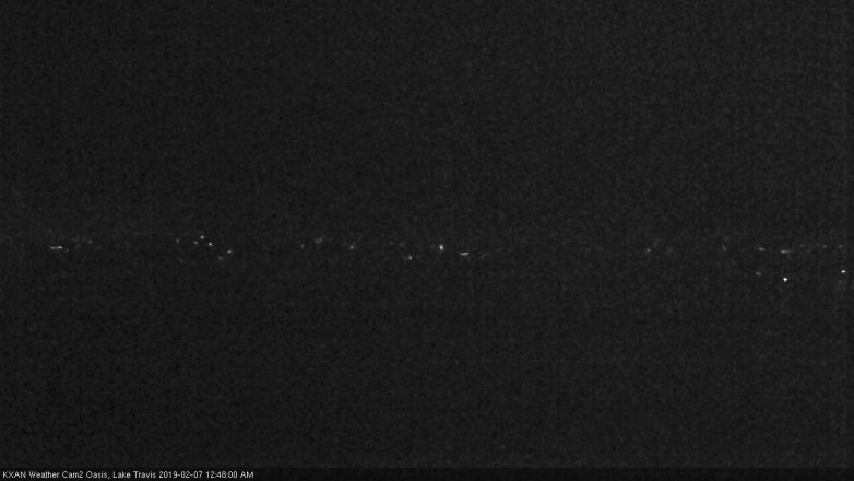 Lake Travis webcam, February 6, 2019 11:50 PM CT