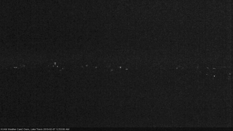 Lake Travis webcam, February 6, 2019 11:55 PM CT