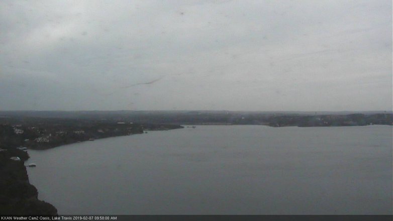 Lake Travis webcam, February 7, 2019 9:00 AM CT