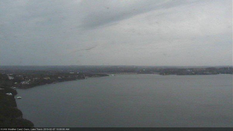 Lake Travis webcam, February 7, 2019 9:10 AM CT