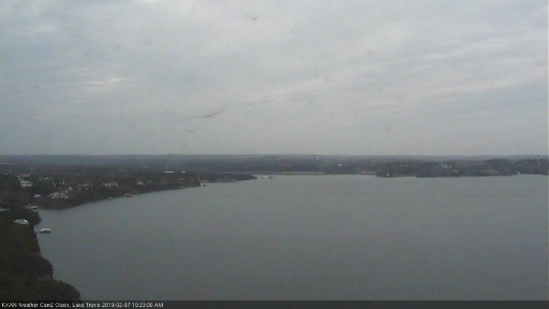 Lake Travis webcam, February 7, 2019 9:25 AM CT