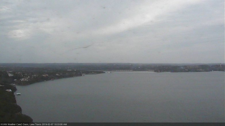 Lake Travis webcam, February 7, 2019 9:35 AM CT