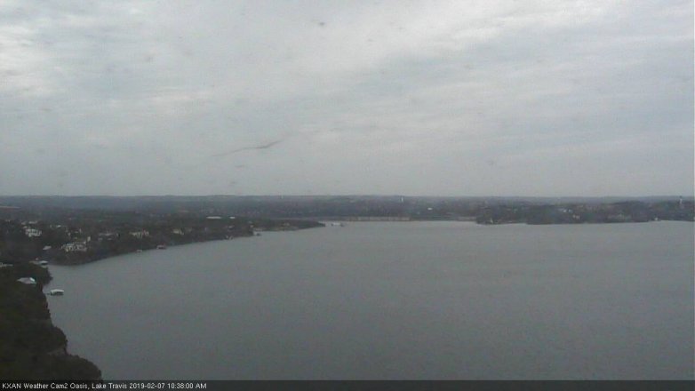 Lake Travis webcam, February 7, 2019 9:40 AM CT