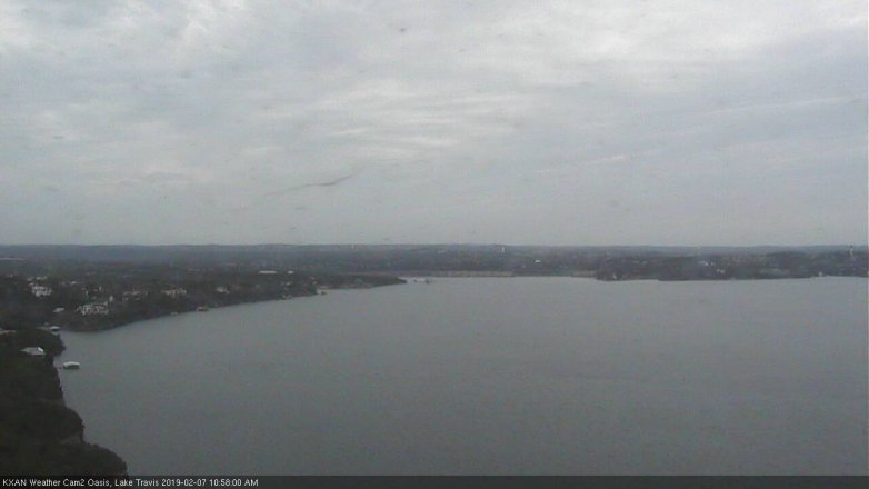 Lake Travis webcam, February 7, 2019 10:00 AM CT