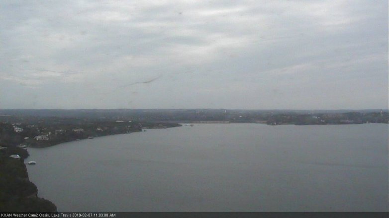 Lake Travis webcam, February 7, 2019 10:05 AM CT