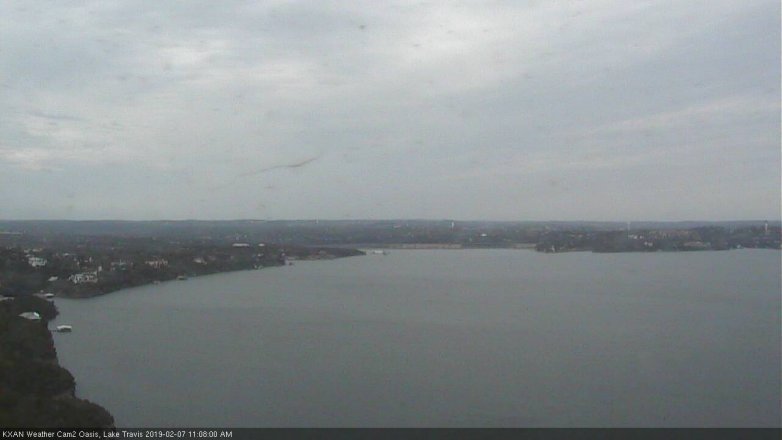 Lake Travis webcam, February 7, 2019 10:10 AM CT