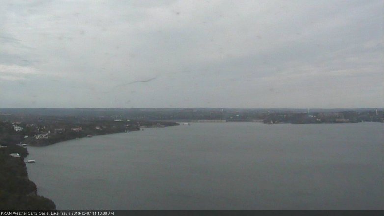 Lake Travis webcam, February 7, 2019 10:15 AM CT