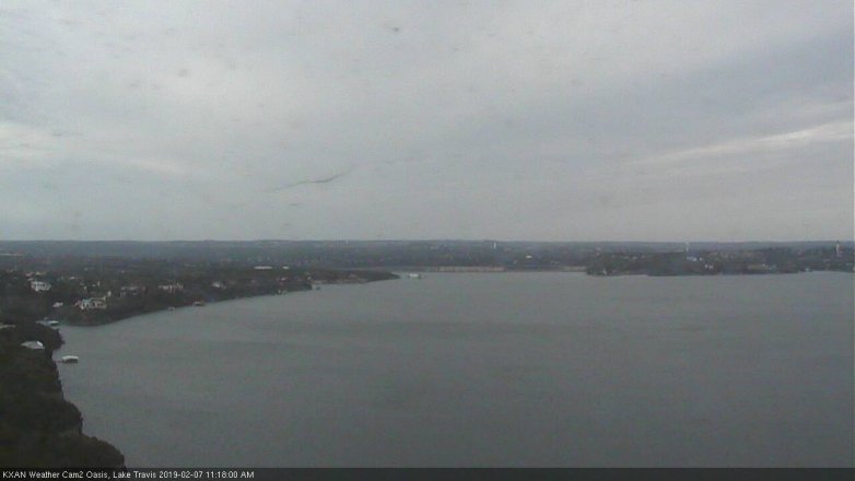 Lake Travis webcam, February 7, 2019 10:20 AM CT