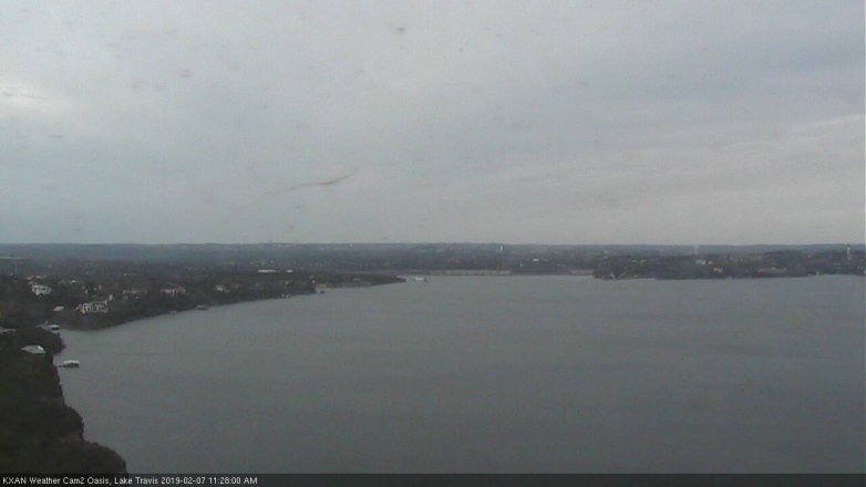 Lake Travis webcam, February 7, 2019 10:30 AM CT