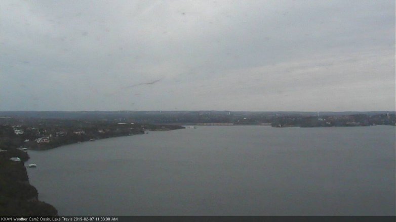 Lake Travis webcam, February 7, 2019 10:35 AM CT