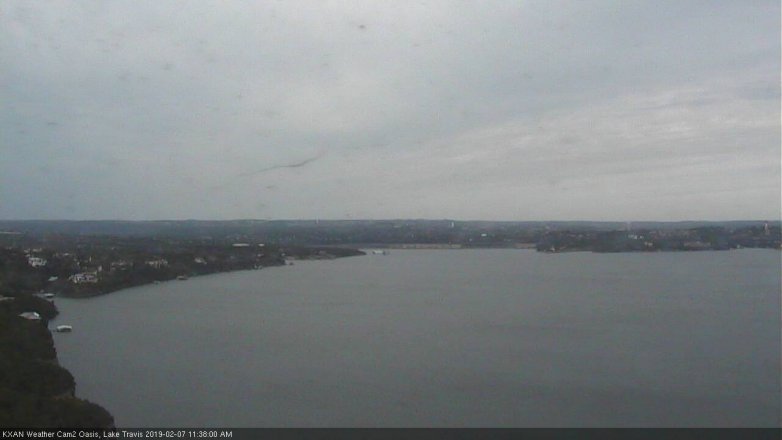 Lake Travis webcam, February 7, 2019 10:40 AM CT