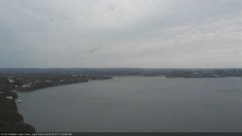 Lake Travis webcam, February 7, 2019 10:45 AM CT