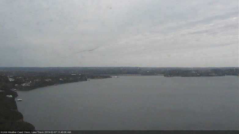 Lake Travis webcam, February 7, 2019 10:50 AM CT
