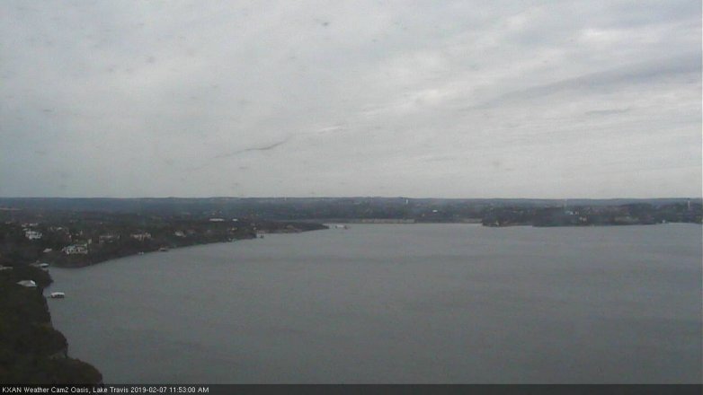 Lake Travis webcam, February 7, 2019 10:55 AM CT