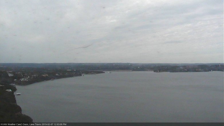 Lake Travis webcam, February 7, 2019 11:05 AM CT