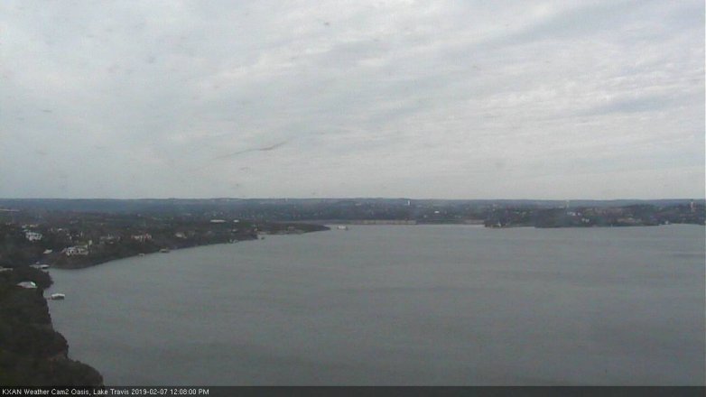Lake Travis webcam, February 7, 2019 11:10 AM CT