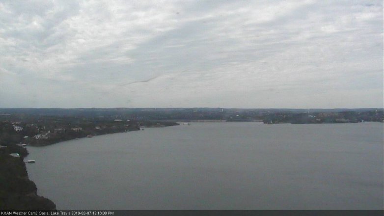 Lake Travis webcam, February 7, 2019 11:20 AM CT
