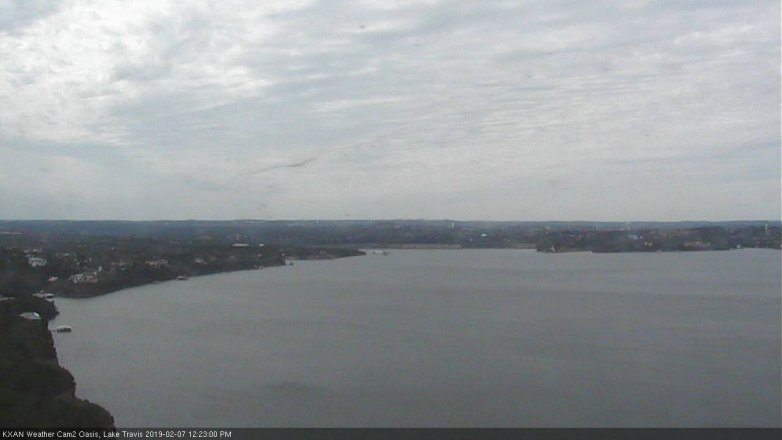 Lake Travis webcam, February 7, 2019 11:25 AM CT