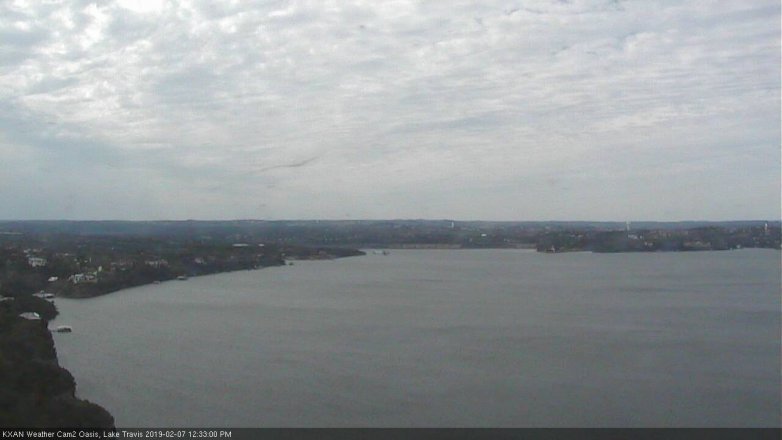 Lake Travis webcam, February 7, 2019 11:35 AM CT