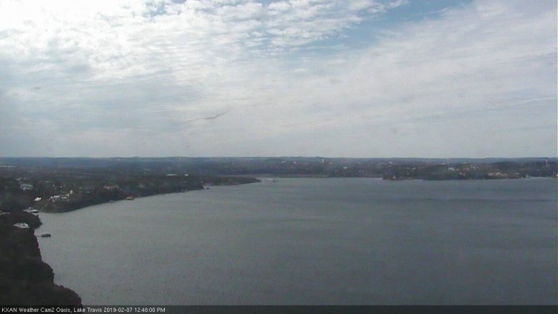 Lake Travis webcam, February 7, 2019 11:50 AM CT