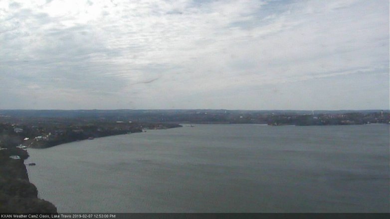 Lake Travis webcam, February 7, 2019 11:55 AM CT