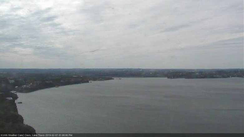 Lake Travis webcam, February 7, 2019 12:10 PM CT