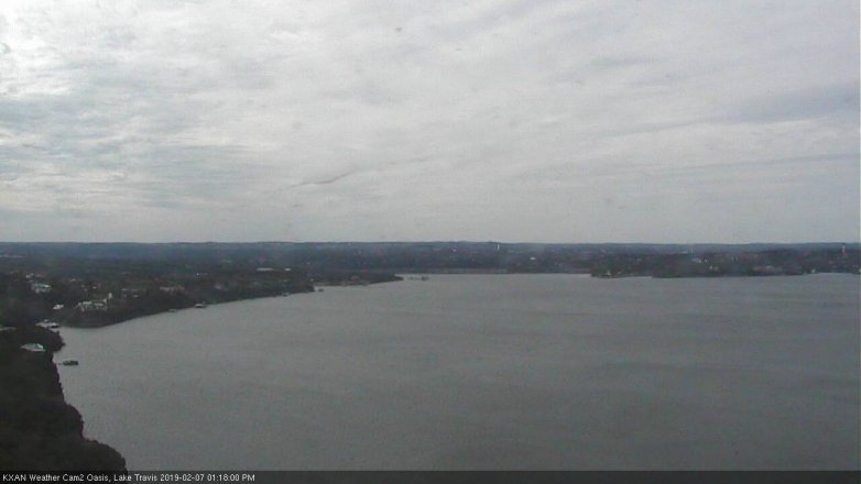 Lake Travis webcam, February 7, 2019 12:20 PM CT