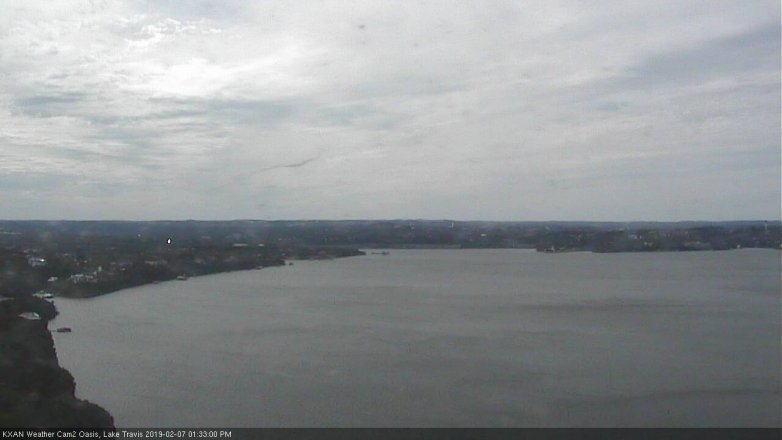 Lake Travis webcam, February 7, 2019 12:35 PM CT