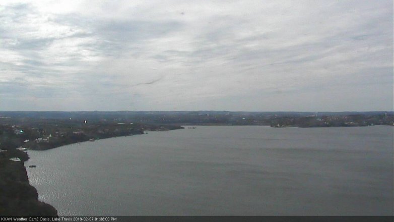Lake Travis webcam, February 7, 2019 12:40 PM CT