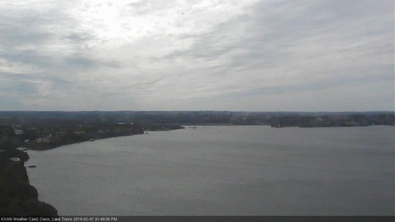 Lake Travis webcam, February 7, 2019 12:50 PM CT