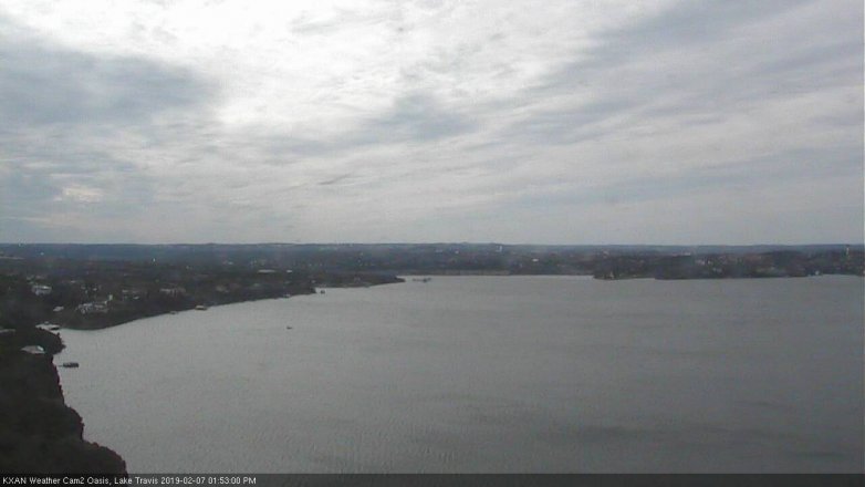Lake Travis webcam, February 7, 2019 12:55 PM CT