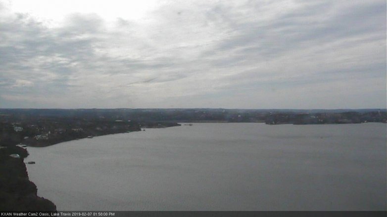 Lake Travis webcam, February 7, 2019 1:00 PM CT