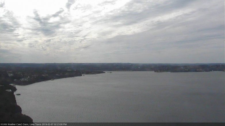Lake Travis webcam, February 7, 2019 1:25 PM CT