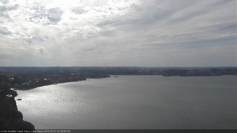 Lake Travis webcam, February 7, 2019 1:40 PM CT