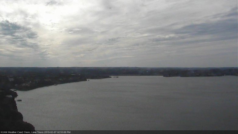 Lake Travis webcam, February 7, 2019 1:55 PM CT