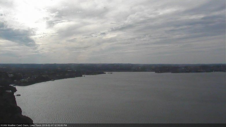 Lake Travis webcam, February 7, 2019 2:00 PM CT