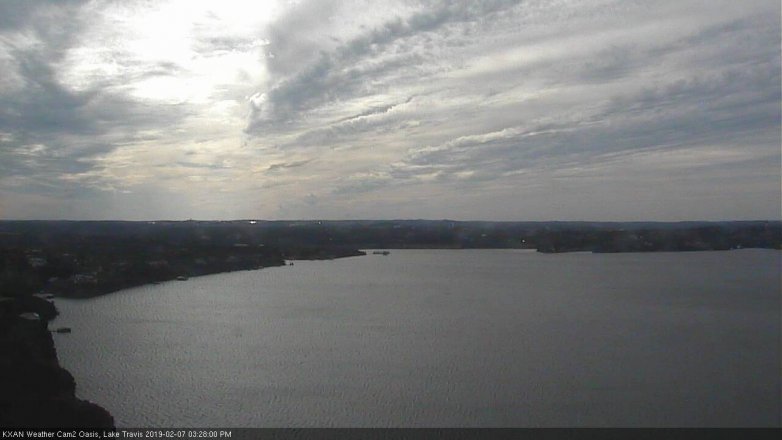 Lake Travis webcam, February 7, 2019 2:30 PM CT