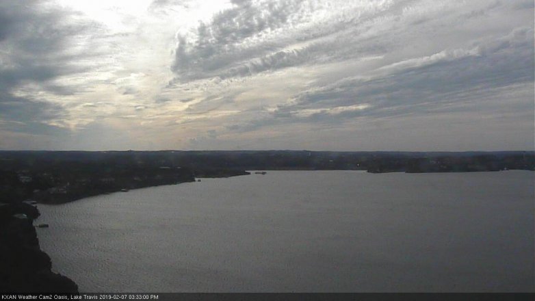Lake Travis webcam, February 7, 2019 2:35 PM CT