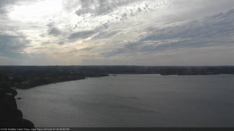 Lake Travis webcam, February 7, 2019 2:40 PM CT