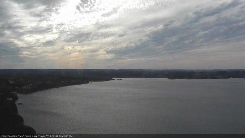 Lake Travis webcam, February 7, 2019 2:50 PM CT