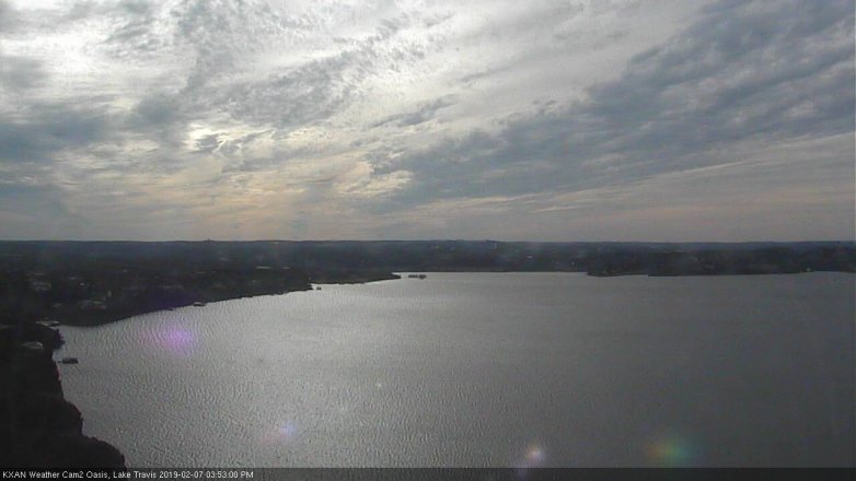 Lake Travis webcam, February 7, 2019 2:55 PM CT