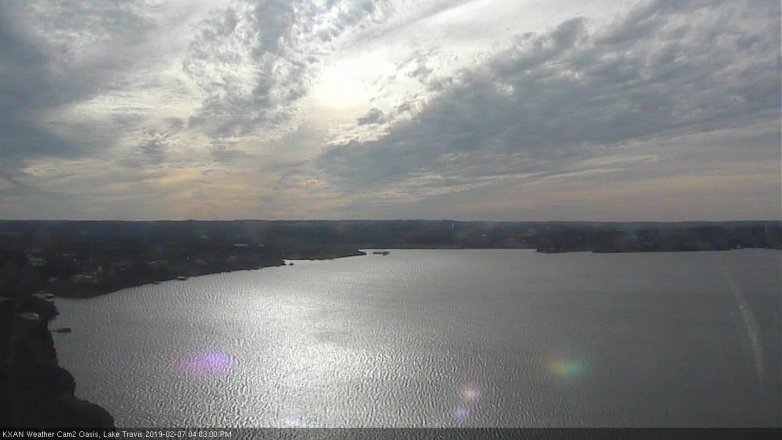 Lake Travis webcam, February 7, 2019 3:05 PM CT