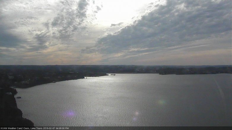 Lake Travis webcam, February 7, 2019 3:10 PM CT