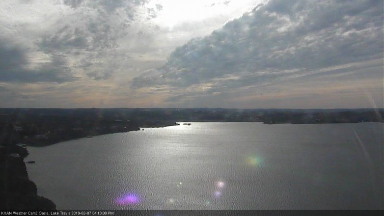 Lake Travis webcam, February 7, 2019 3:15 PM CT