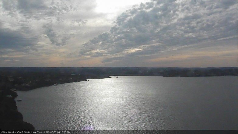 Lake Travis webcam, February 7, 2019 3:20 PM CT