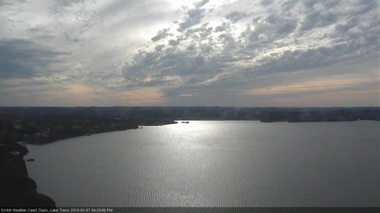 Lake Travis webcam, February 7, 2019 3:30 PM CT