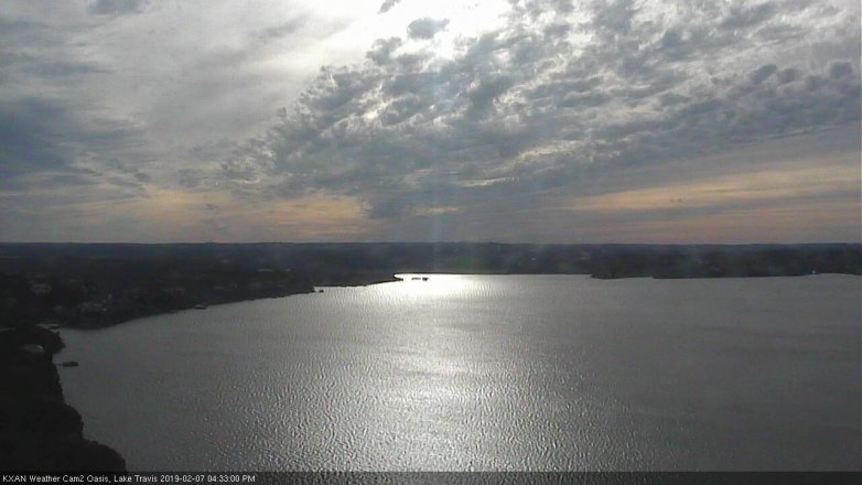 Lake Travis webcam, February 7, 2019 3:35 PM CT