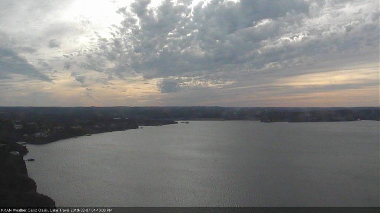 Lake Travis webcam, February 7, 2019 3:45 PM CT