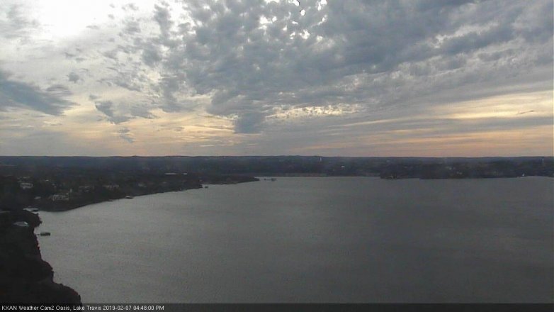 Lake Travis webcam, February 7, 2019 3:50 PM CT