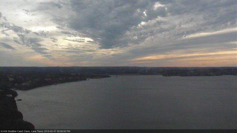 Lake Travis webcam, February 7, 2019 4:10 PM CT